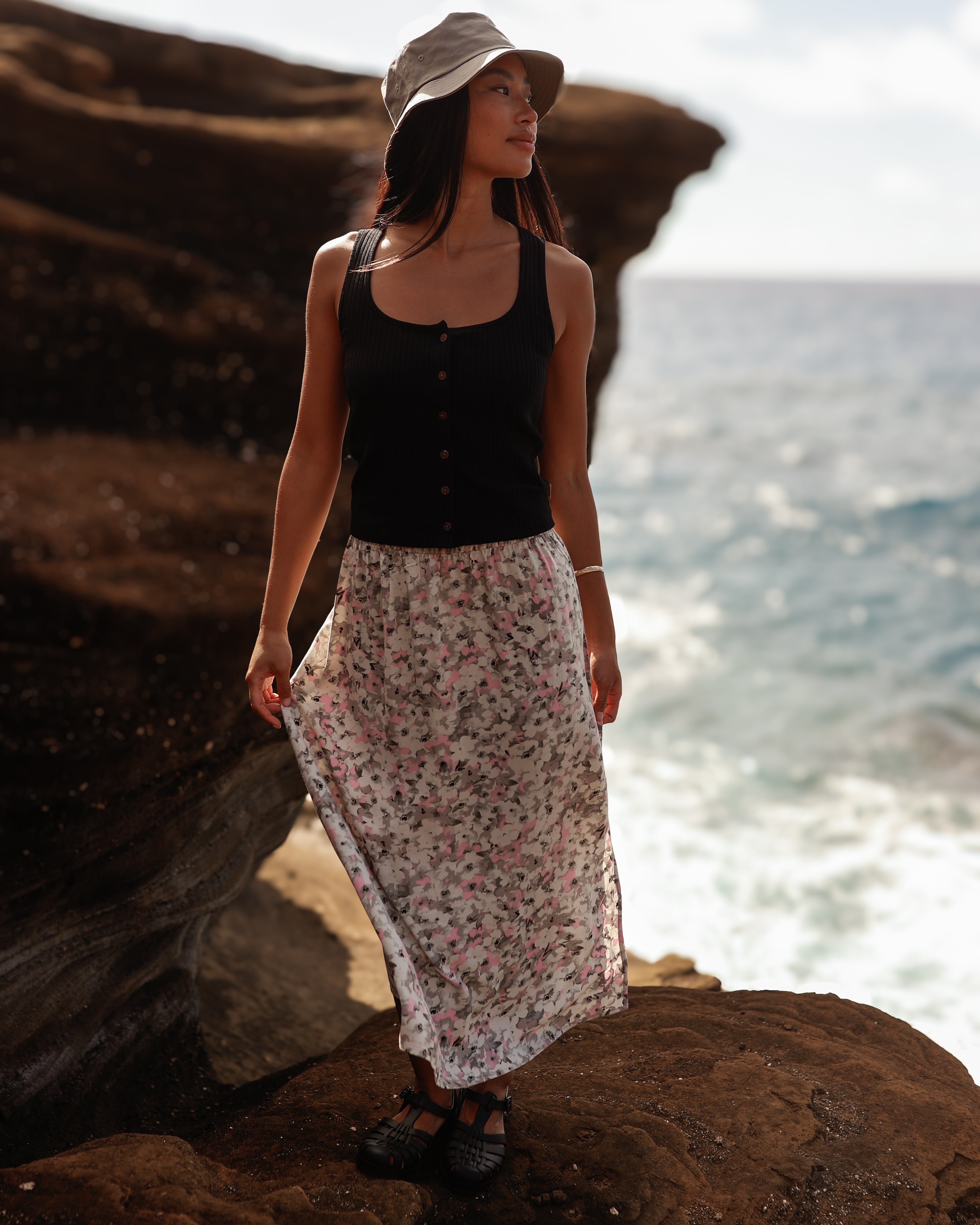 Womens Yaletown Skirt | EcoWoven Crepe