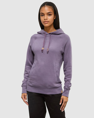 Purple-Regular-Fit-Rib-Panel-Raglan-Hoodie
