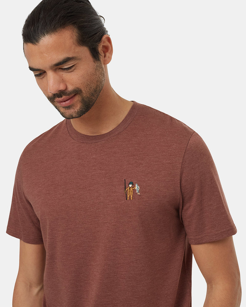 Red-Crew-Neck-Graphic-Shortsleeve-T-Shirt