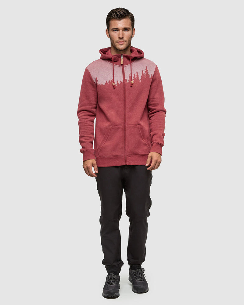 Red-Regular-Fit-Longsleeve-Zip-Hoodie