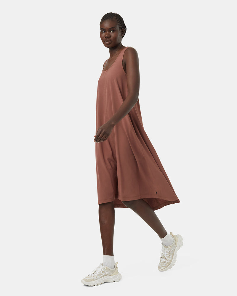 Womens inMotion Sleeveless Midi Dress | Recycled Materials Womens inMotion Sleeveless Midi Dress | Recycled Materials