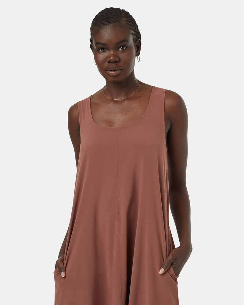 Womens inMotion Sleeveless Midi Dress | Recycled Materials Womens inMotion Sleeveless Midi Dress | Recycled Materials