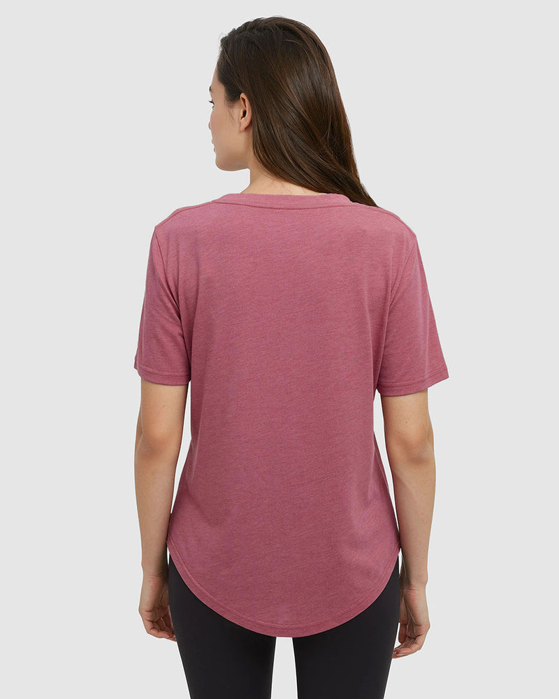 Red-TreeBlend-V-Neck-T-Shirt-