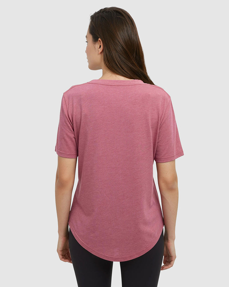Red-TreeBlend-V-Neck-T-Shirt