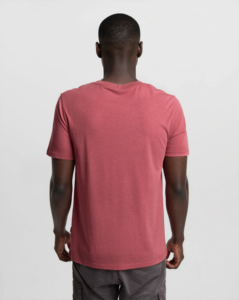 Red-Treeblend-Regular-Fit-Crew-Neck-T-shirt