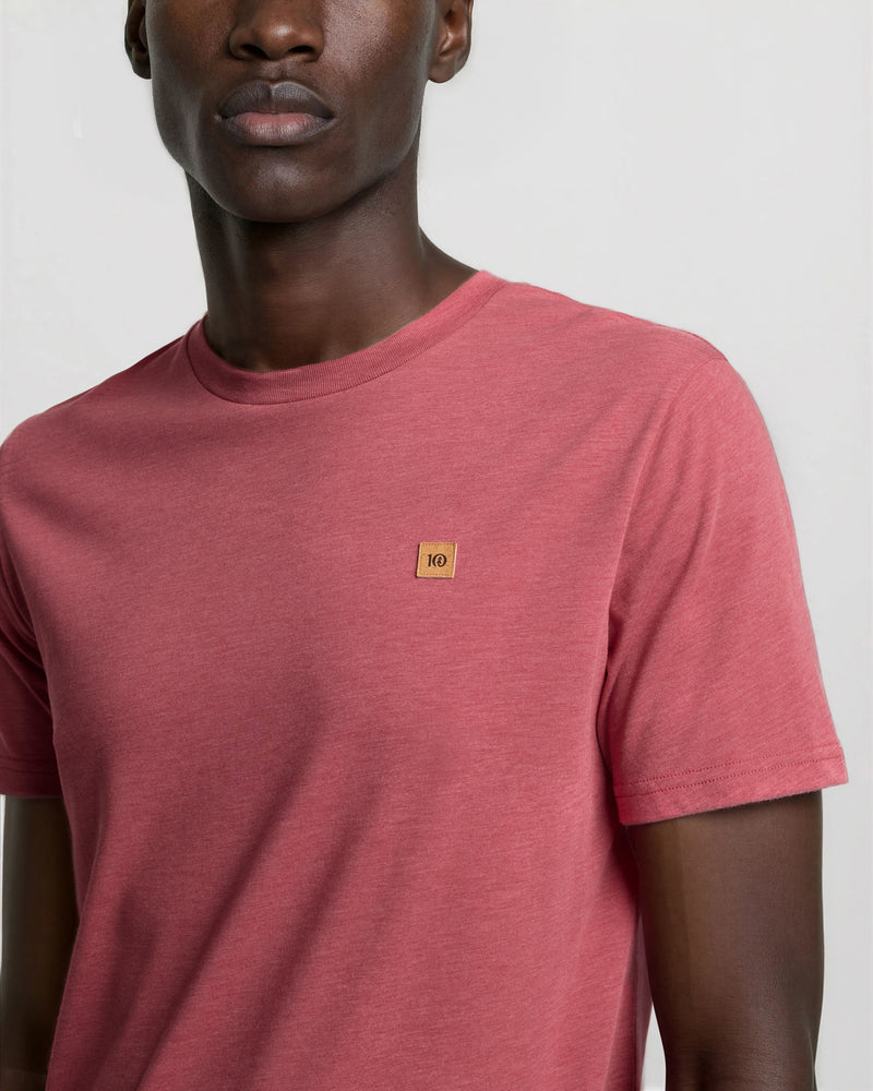 Red-Treeblend-Regular-Fit-Crew-Neck-T-shirt