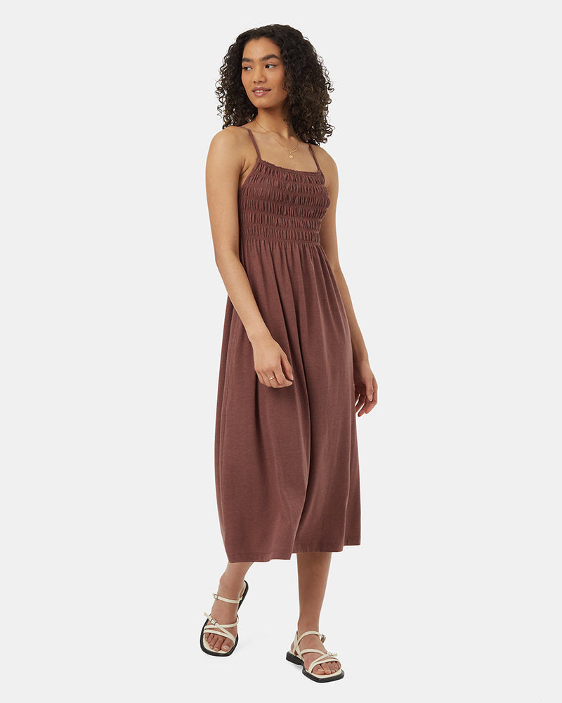 Womens TreeBlend Sleeveless Smocked Dress Womens TreeBlend Sleeveless Smocked Dress