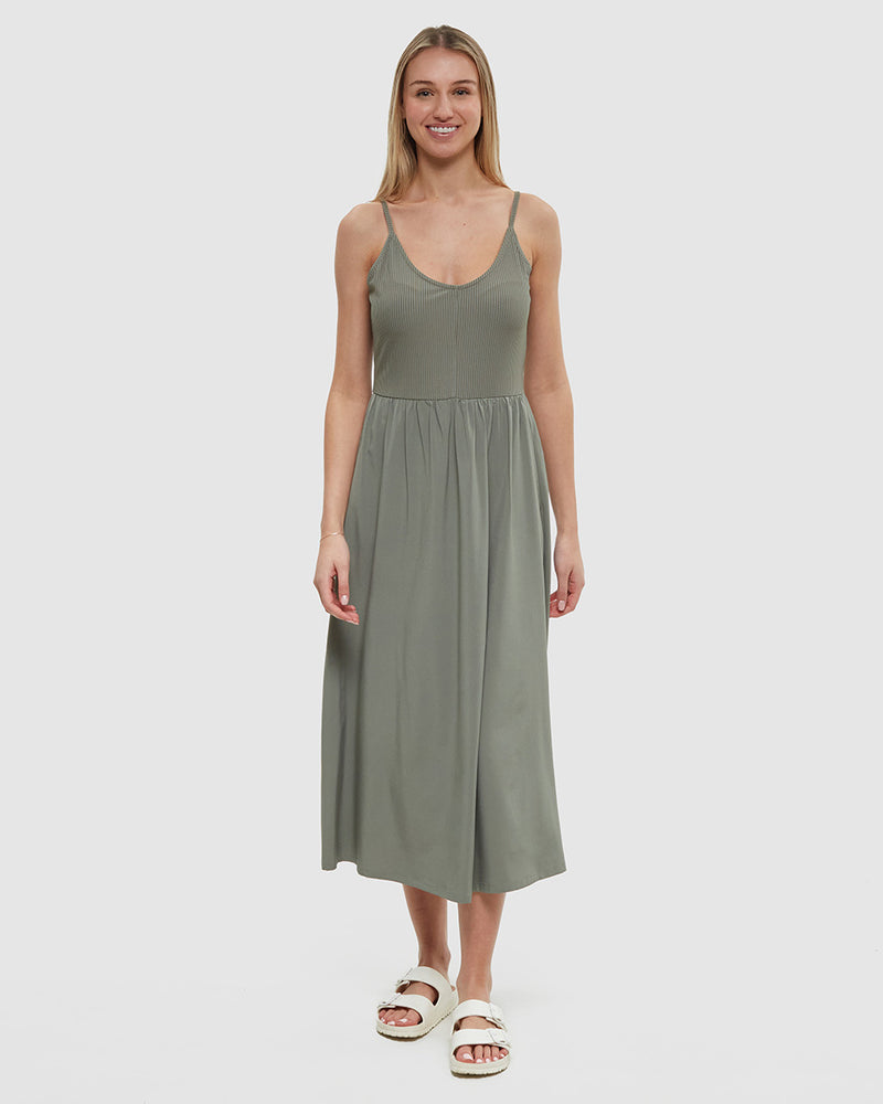 agave midi dress Peyton Midi LAILA AGAVE / XS