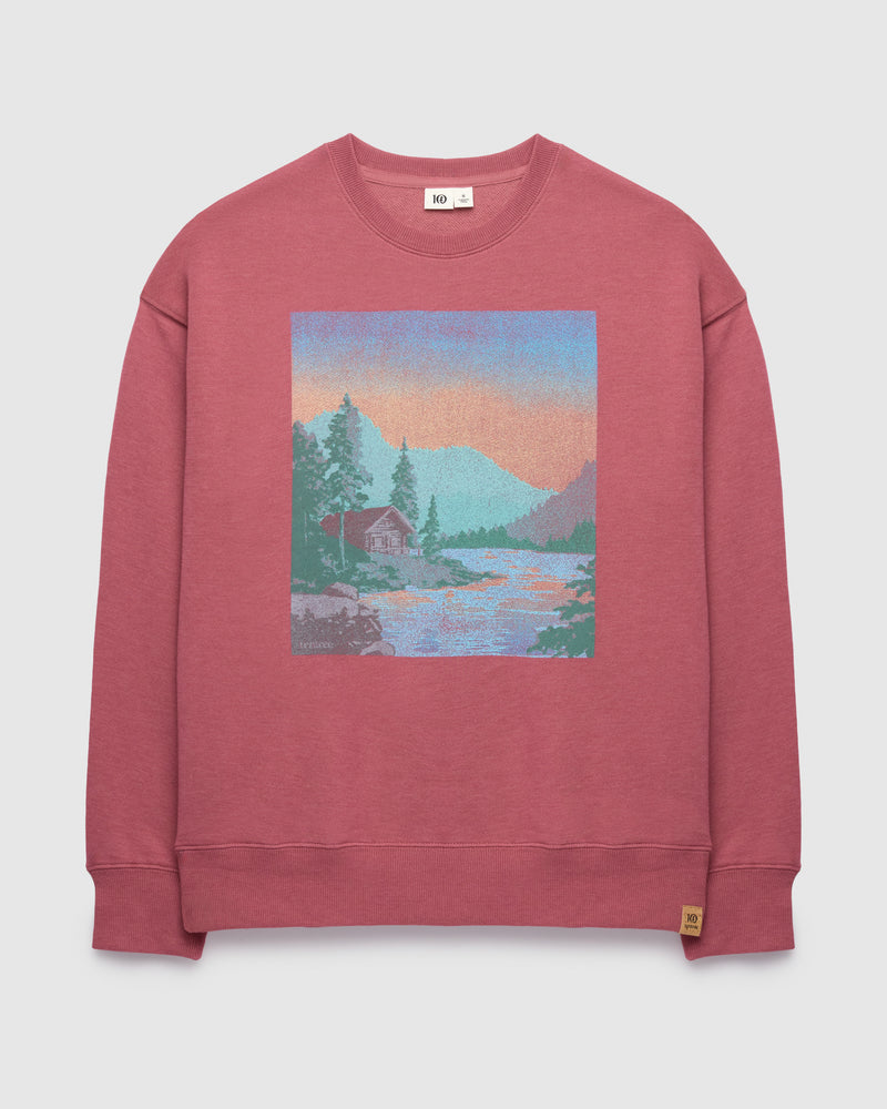 Washed Lakeshore Relaxed Crew