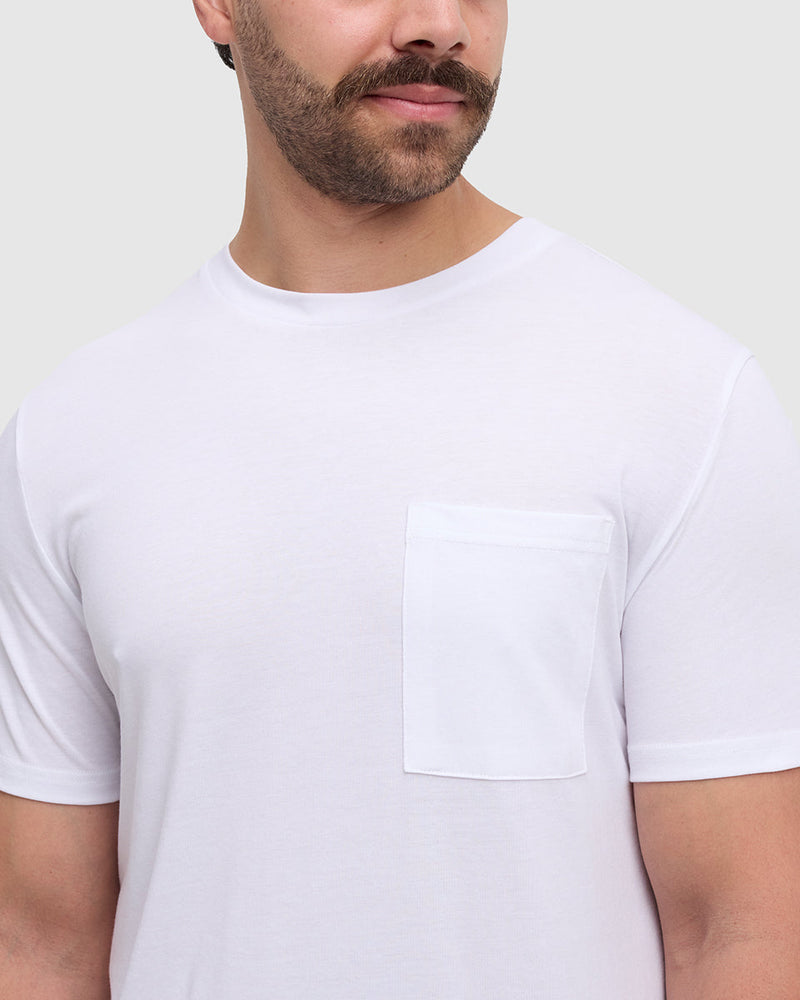 White-Treeblend-Crew-Neck-Pocket-T-Shirt