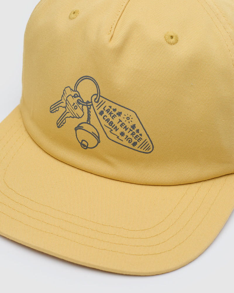 Yellow-5-Panel-Flat-Brim-Baseball-Cap