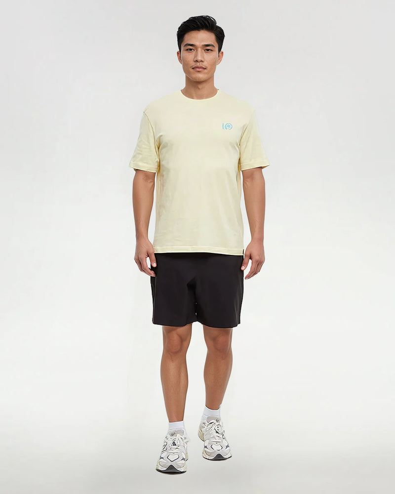 Yellow-Relax-Fit-Printed-Graphic-T-shirt