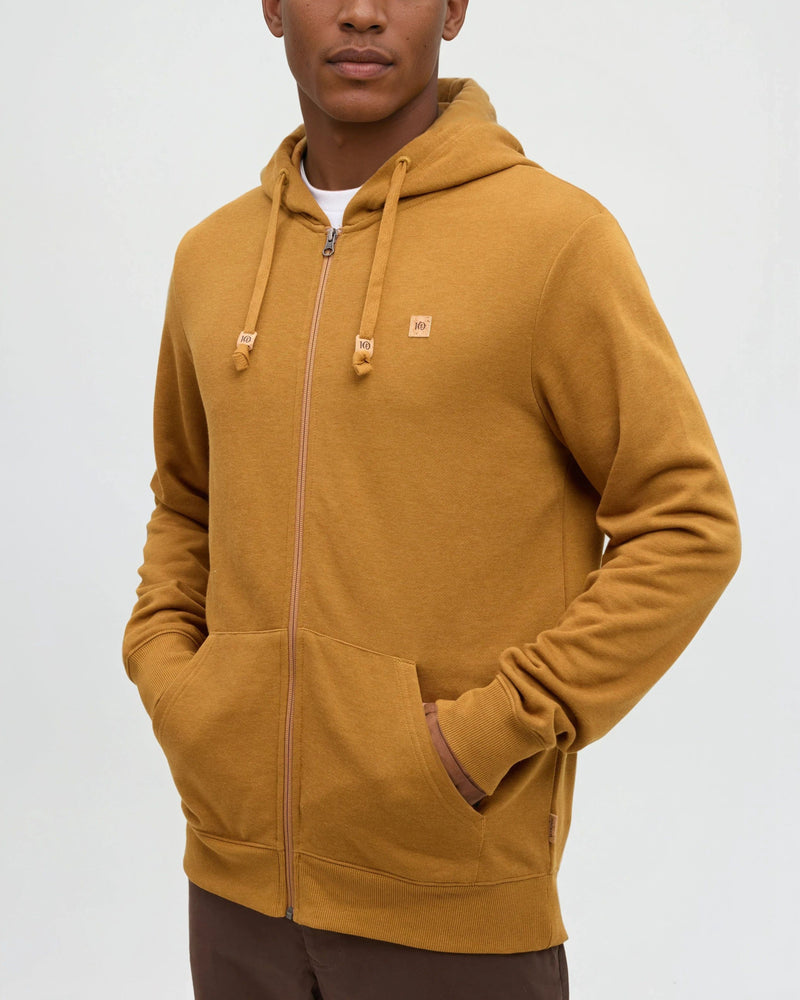 Yellow-TreeFleece-Full-Zip
