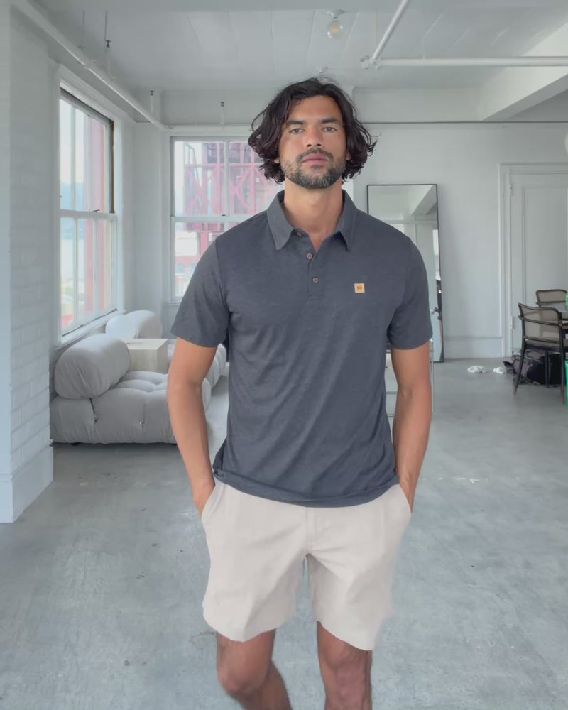 Black-Treeblend-Regular-Fit-Polo