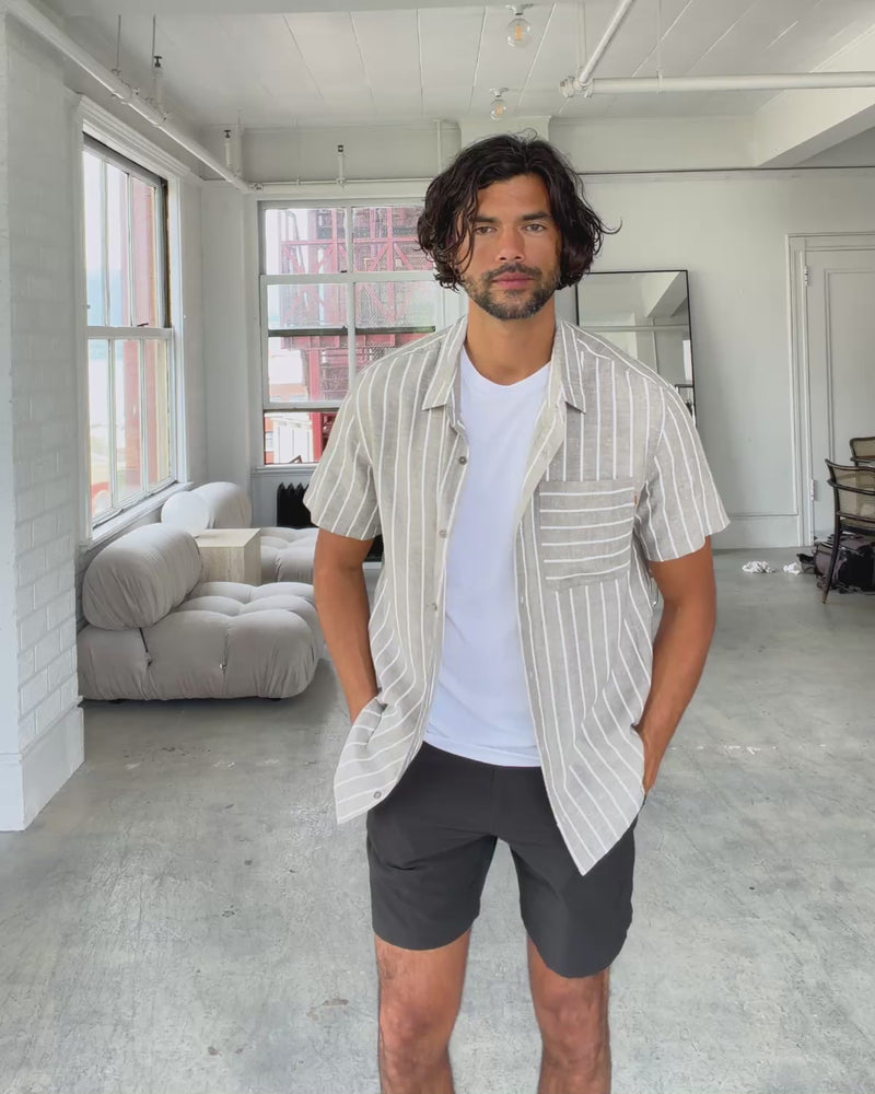Brown-Hemp-Button-Front-Shortsleeve-Shirt