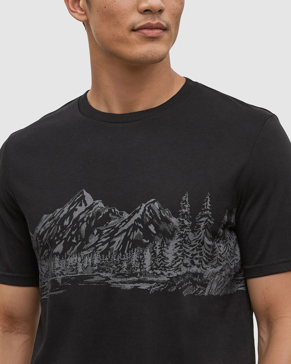 Mens Mountain Scenic T-Shirt | Recycled Materials