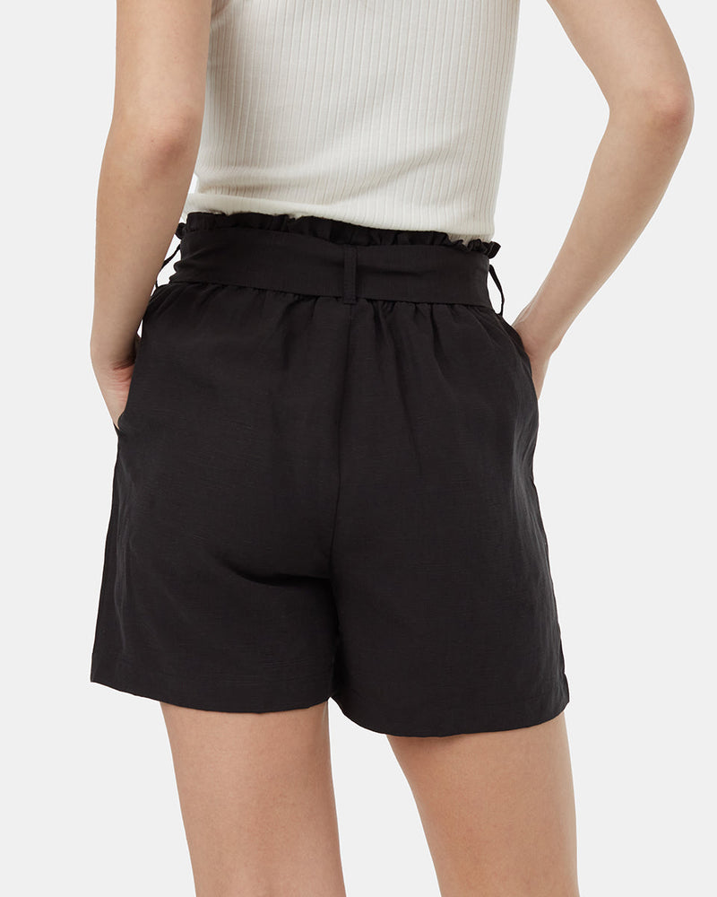 Karlywindow Dames Shorts Hoge Taille Paperbag Korte Broek Losse A-lijn Zomerbroek met Wijde pijpen, beige, L Karlywindow Dames Shorts Hoge Taille Paperbag Korte Broek Losse A-lijn Zomerbroek met Wijde pijpen, beige, L