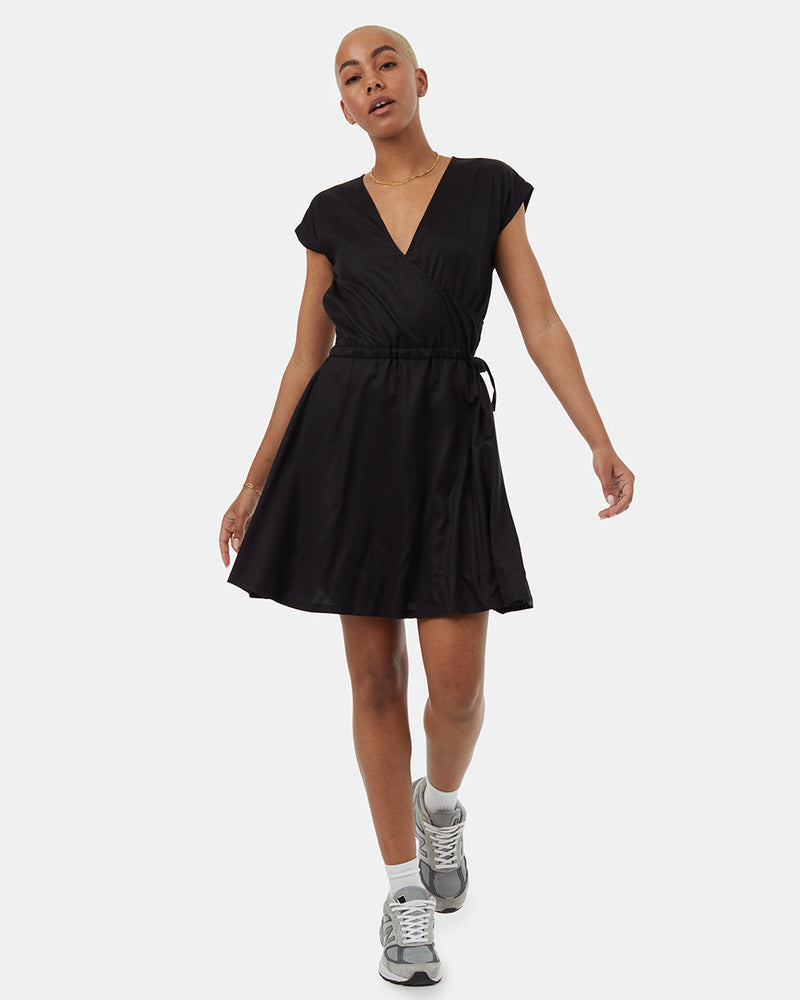 tencel dress women Tie Sleeve Washed for cut silhouette with an unlined finish for airy movement Nicole Tencel Shirt Dress (Final