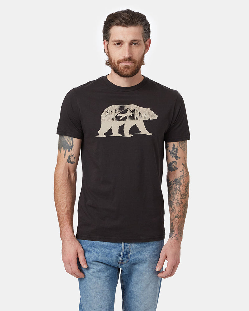 Black Men's Organic Cotton Graphic Tee