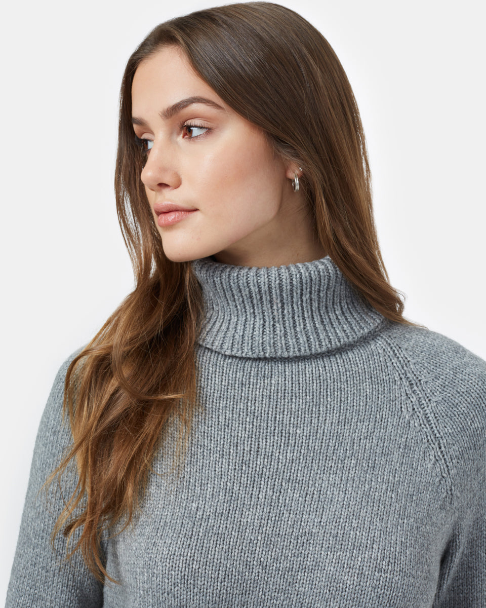 Womens Highline Wool Turtleneck Sweater | Recycled Polyester
