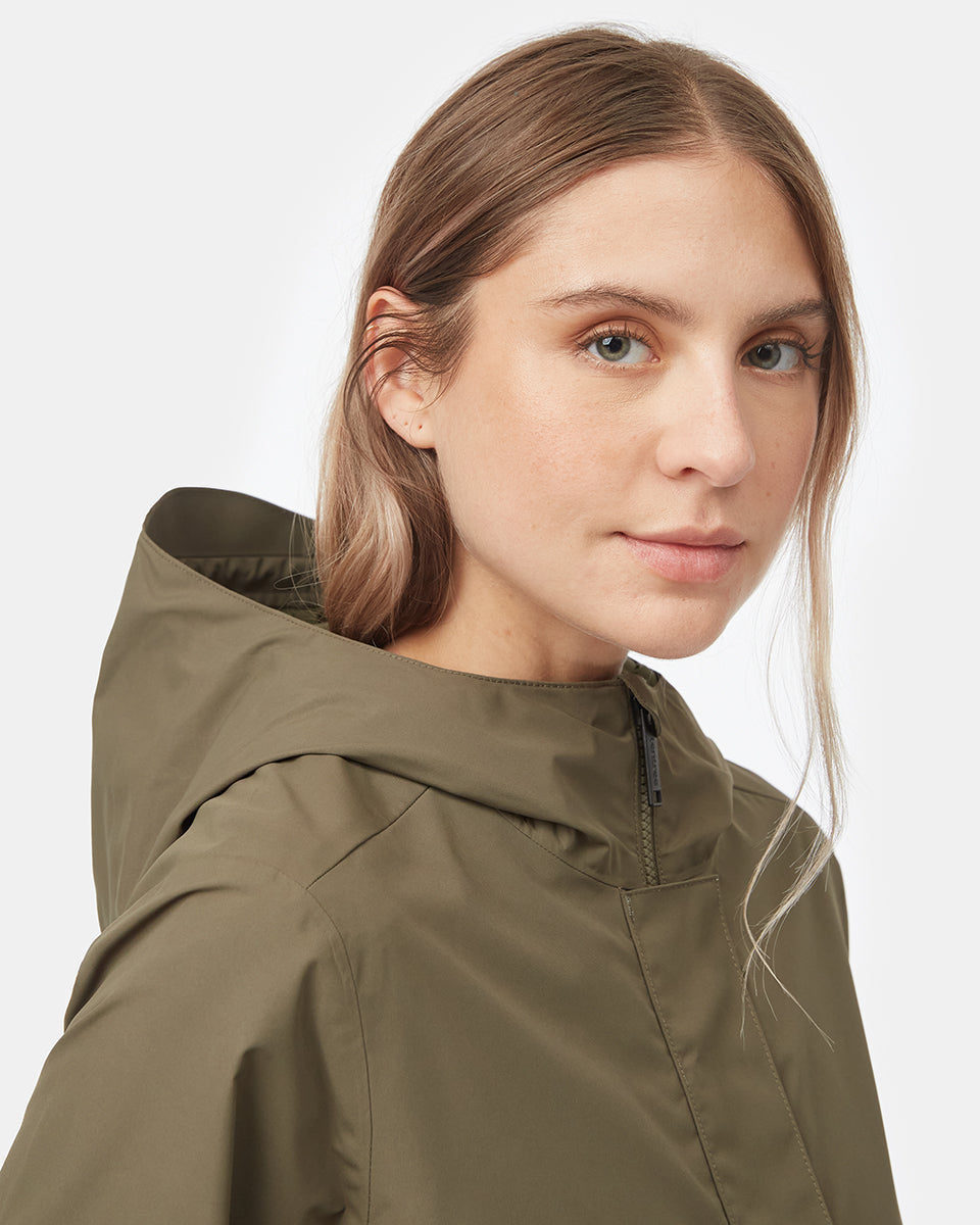 Womens Nimbus Long Rain Jacket | Recycled Polyester