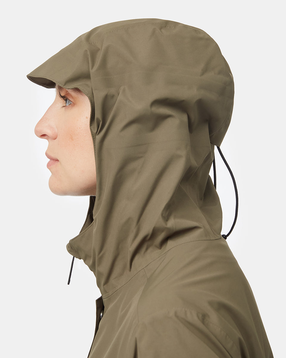 Womens Nimbus Long Rain Jacket | Recycled Polyester