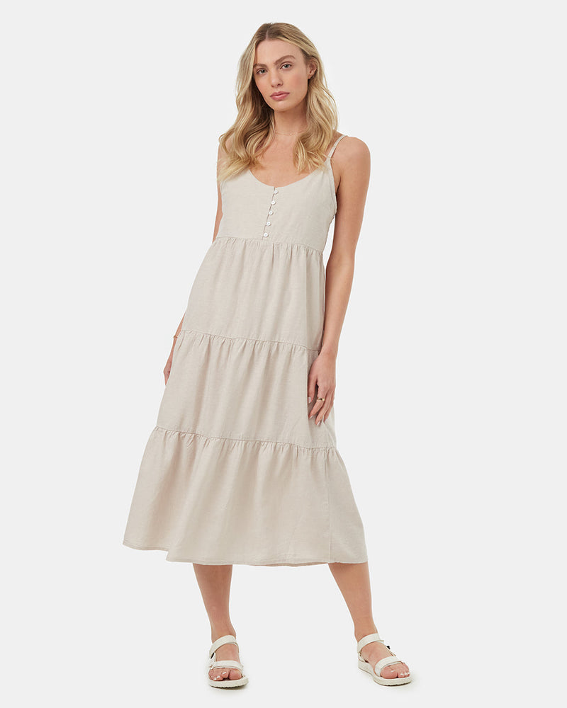 grey cami dress Jockey Cotton Stretch Cami Dress With Built-In Bra in Grey Heather, Size XS
