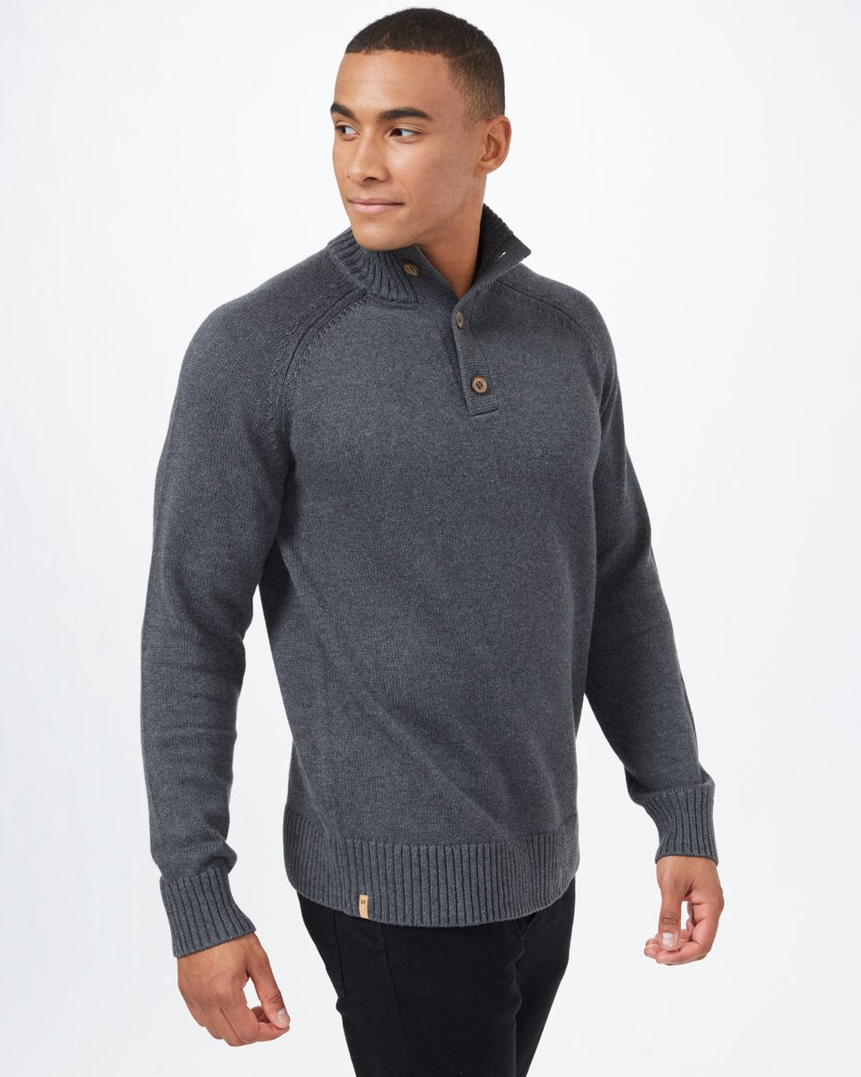 Mens Highline Mock Neck Sweater | Organic Cotton