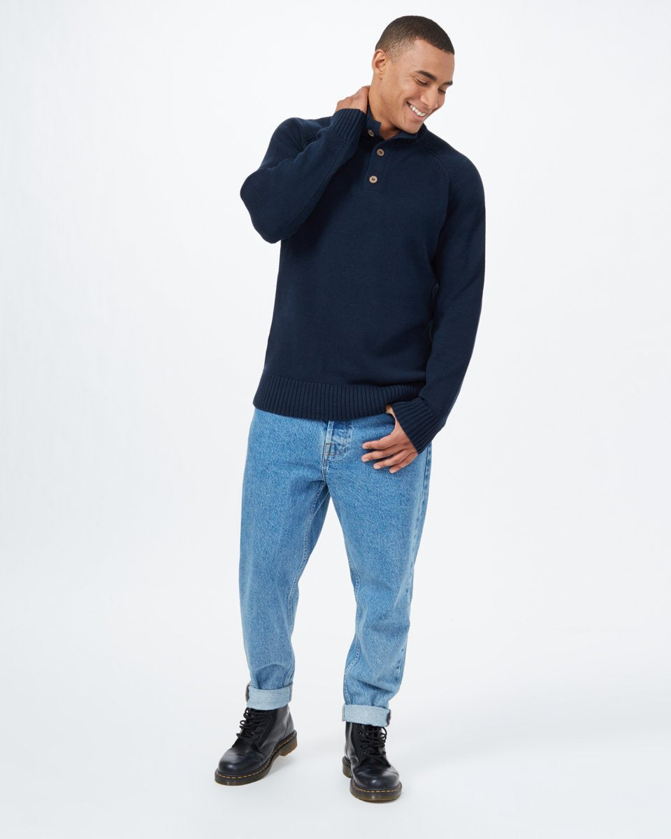 Mens Highline Mock Neck Sweater | Organic Cotton