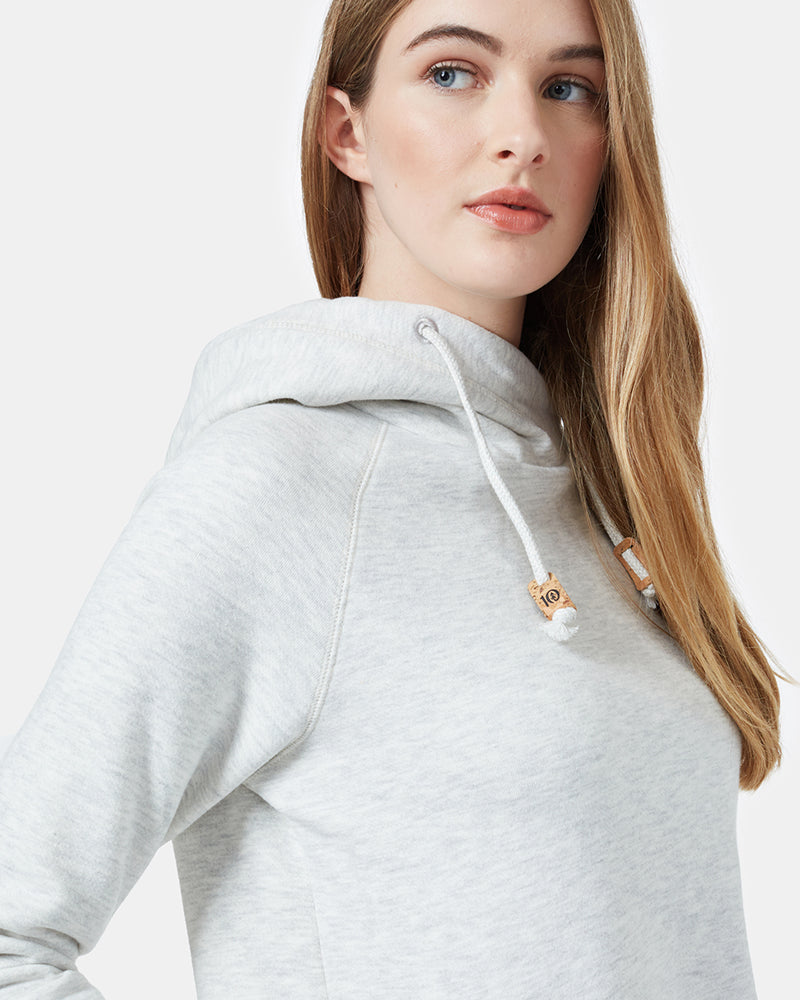 White Organic Cotton Pullover Hoodie