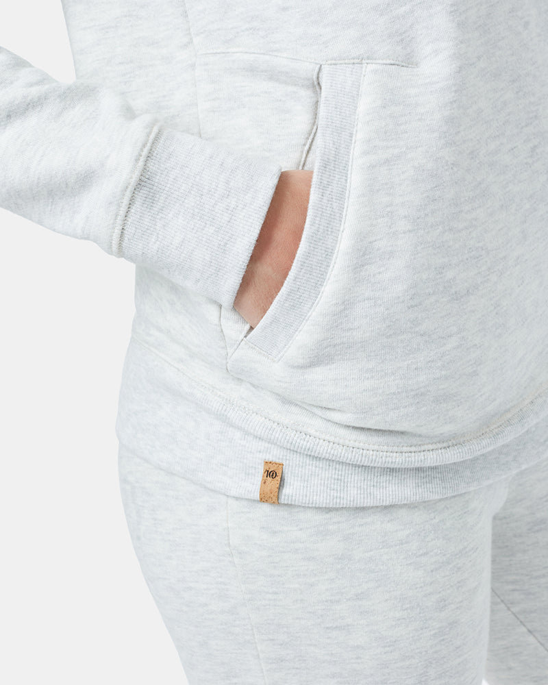 White Organic Cotton Pullover Hoodie