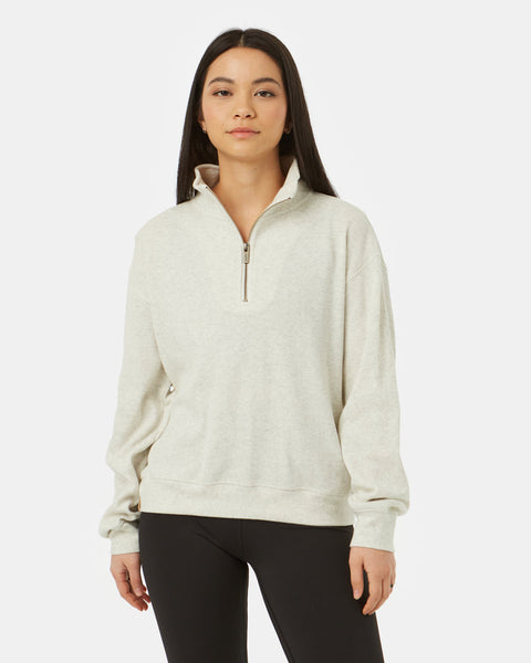 Womens TreeWaffle Half Zip | Organic Cotton