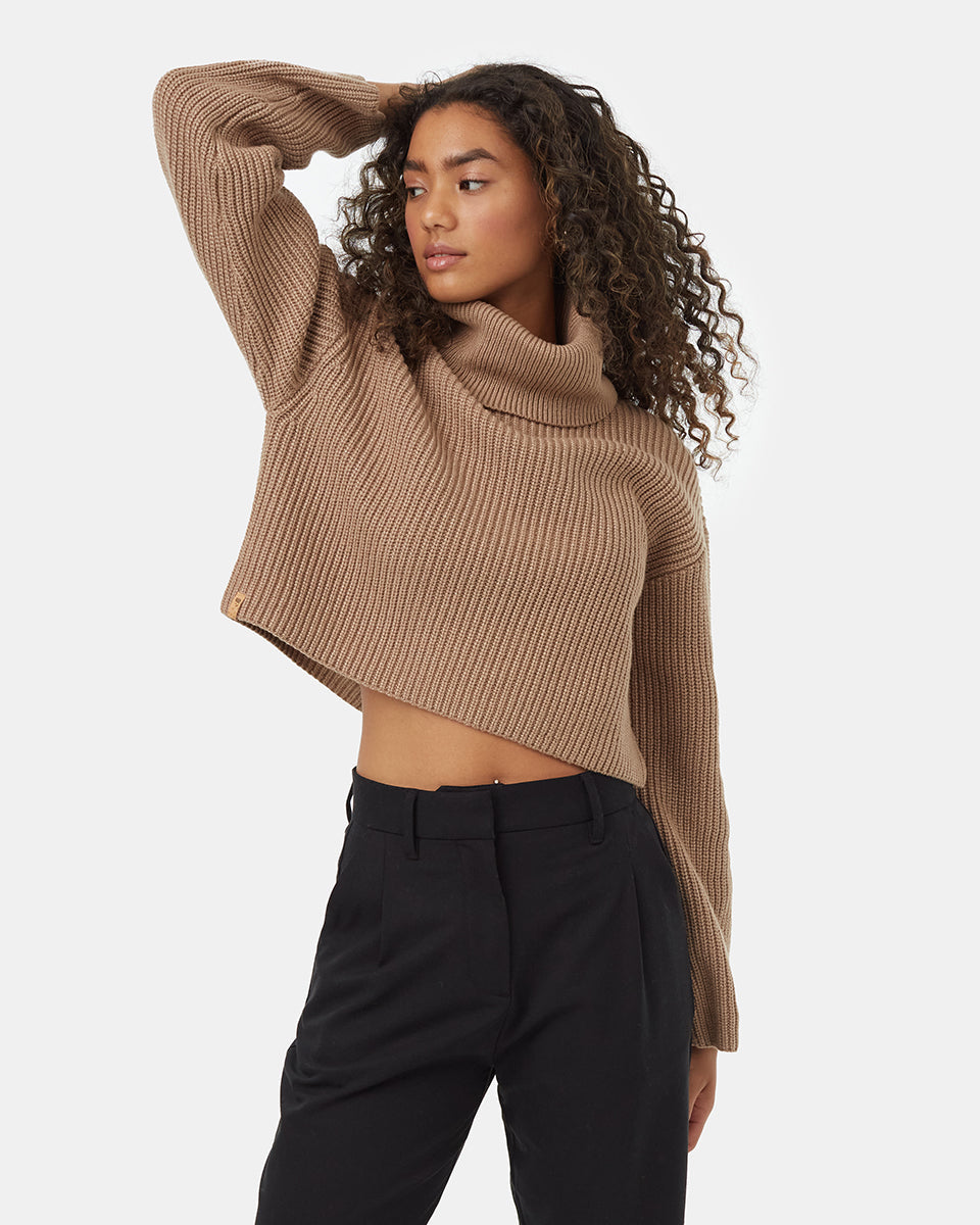 Womens Highline Wide Neck Turtleneck | Recycled Polyester