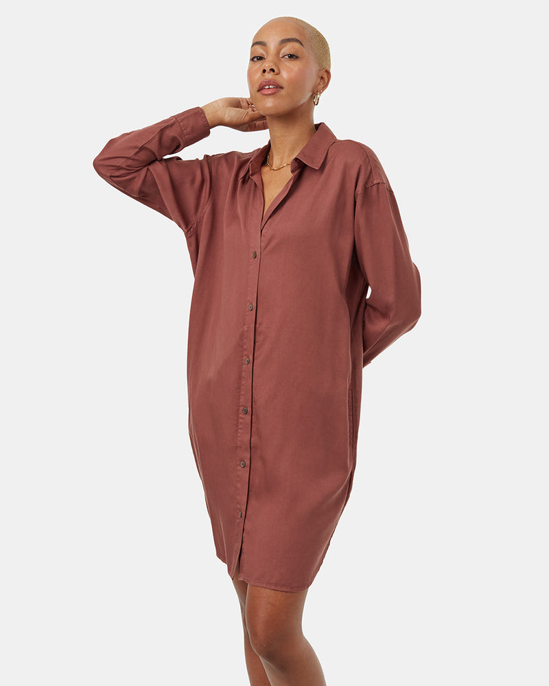 lyocell shirt dress Lyocell shirt dress - Women