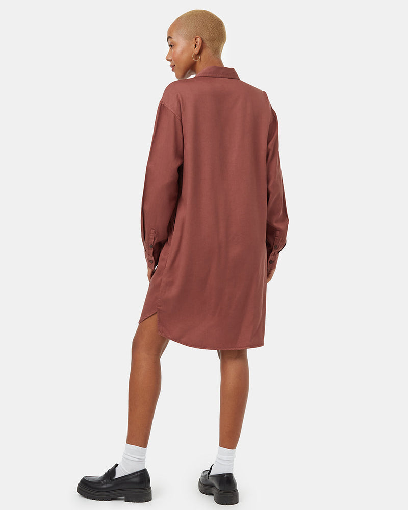 Womens Oversized Shirt Dress | TENCEL Lyocell Womens Oversized Shirt Dress | TENCEL Lyocell