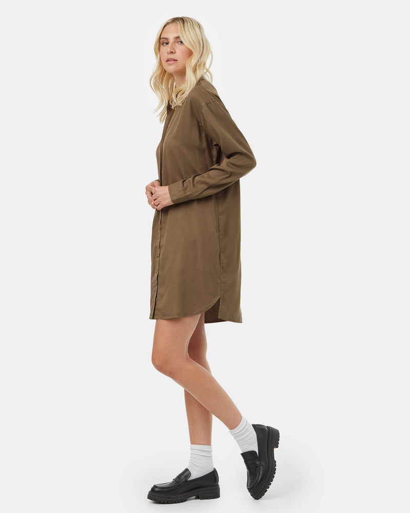 Womens Oversized Shirt Dress | TENCEL Lyocell Womens Oversized Shirt Dress | TENCEL Lyocell