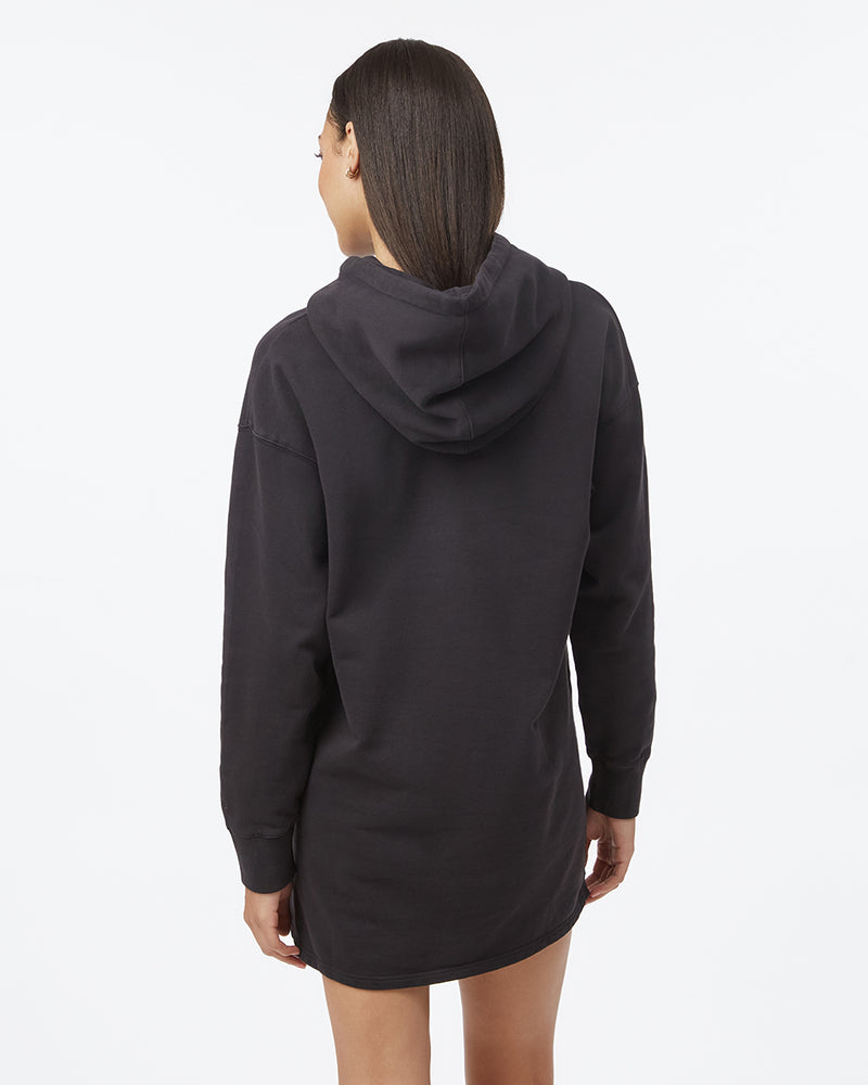 hoodie t shirt dress Fleece Hoodie Dress, Ivory / M