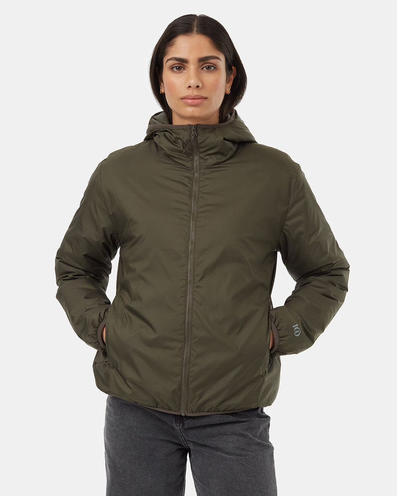 Compost Jacket Womens Cloudshell Padded Jacket | Recycled Polyester