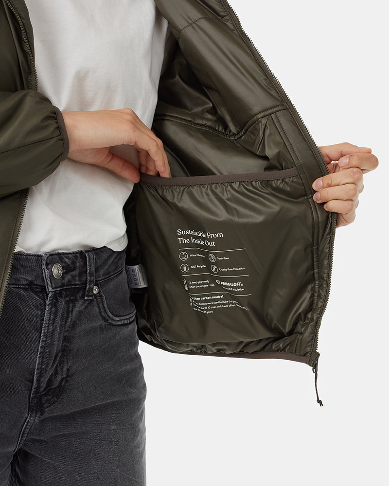 Compost Jacket Womens Cloudshell Padded Jacket | Recycled Polyester