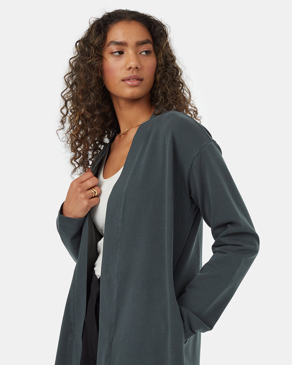 Womens French Terry Cardigan | Organic Cotton