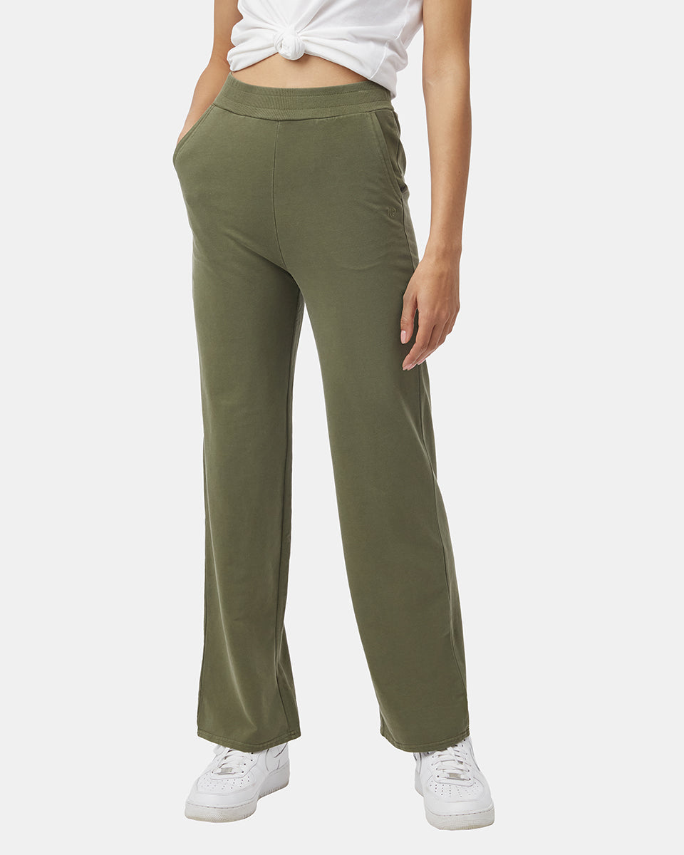 Organic Cotton French Terry Straight Leg Pants Adidas ALL SZN