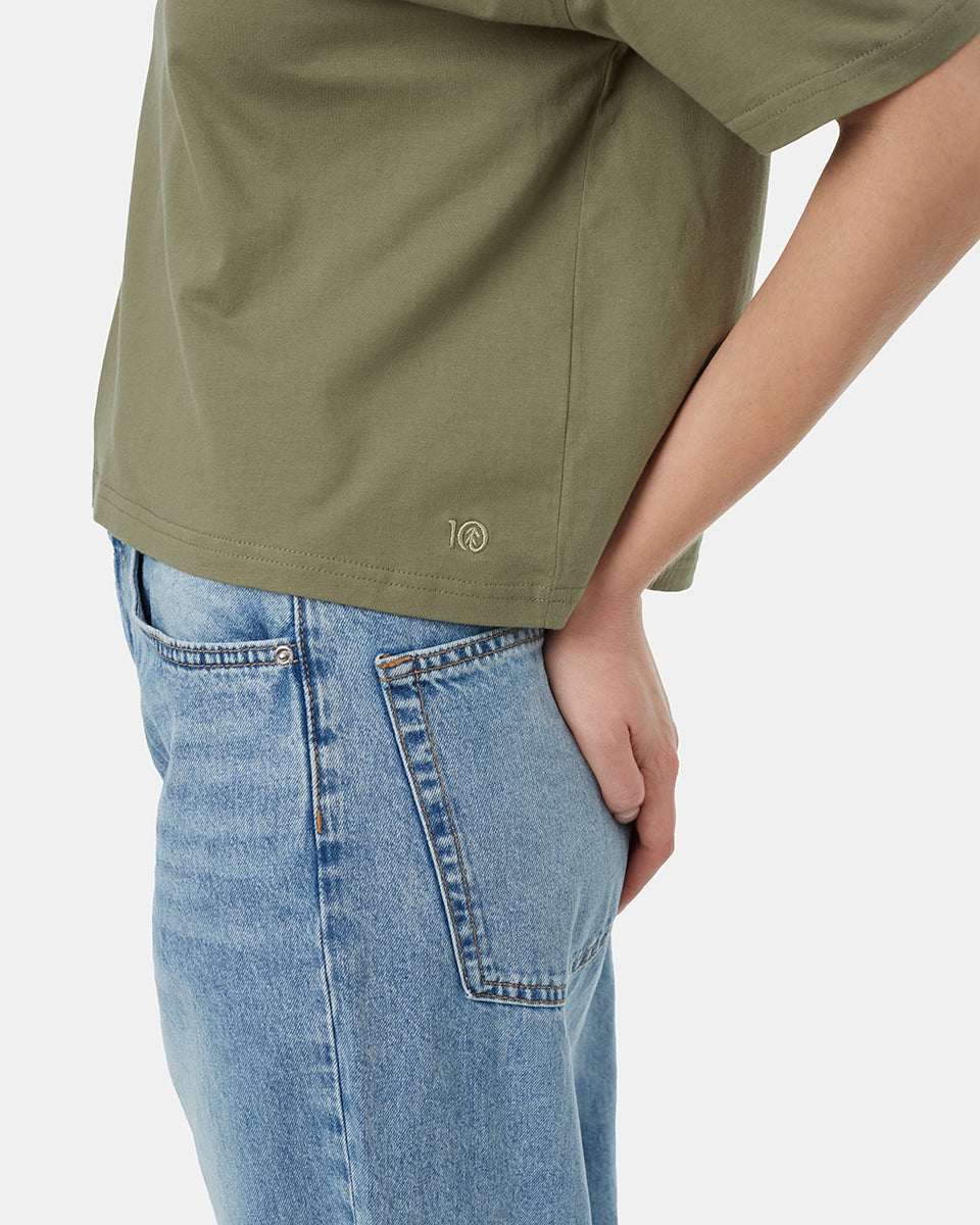 Womens Oversized Polo Shirt | Organic Cotton