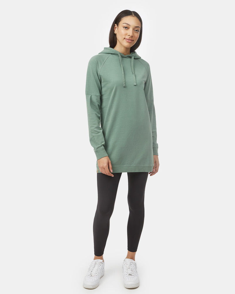 Womens French Terry Hoodie Dress | Organic Cotton Womens French Terry Hoodie Dress | Organic Cotton