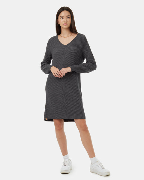 dress sweater women Womens Highline V-Neck Sweater Dress