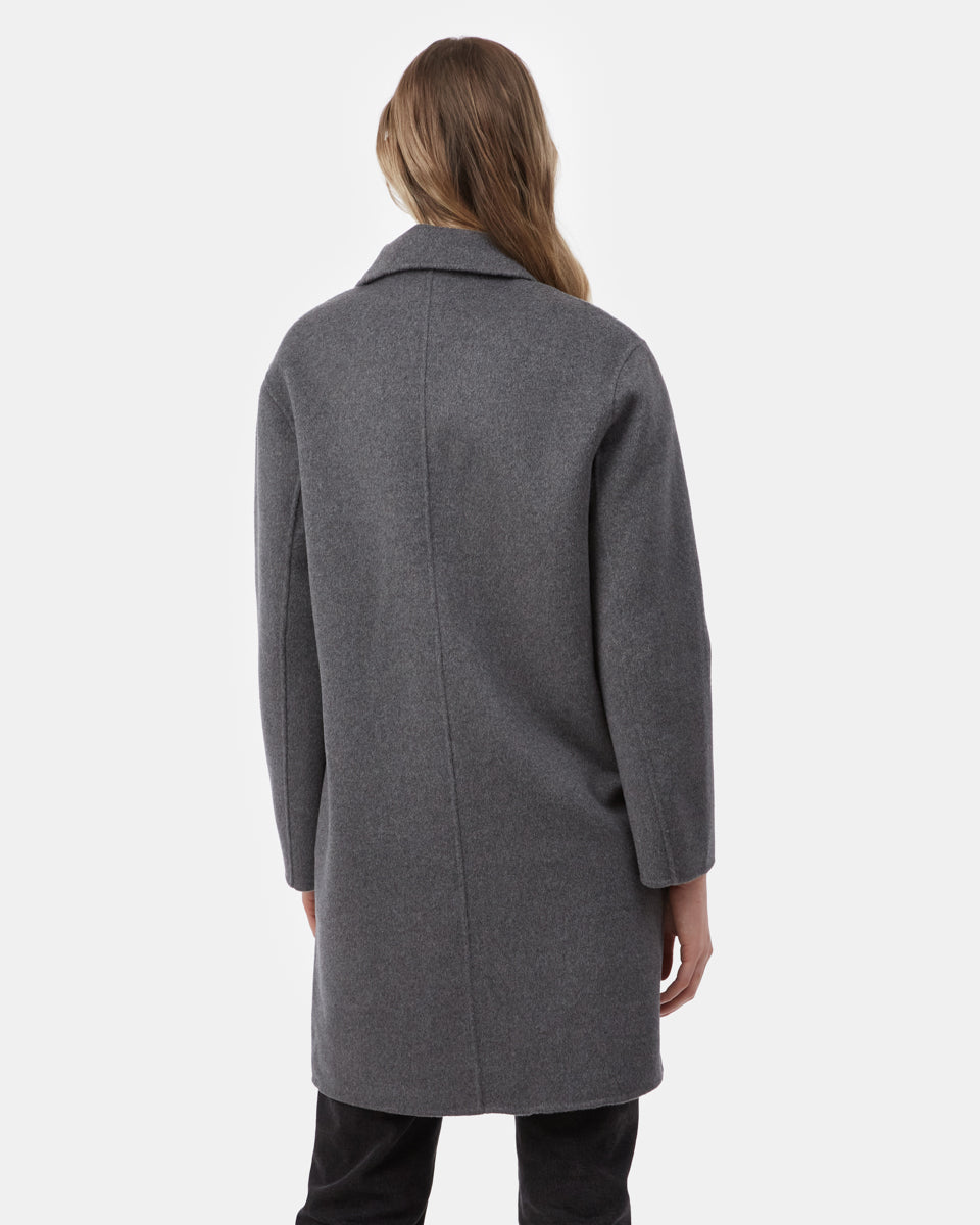 Womens Wool Longline Coat | 80% Recycled Wool