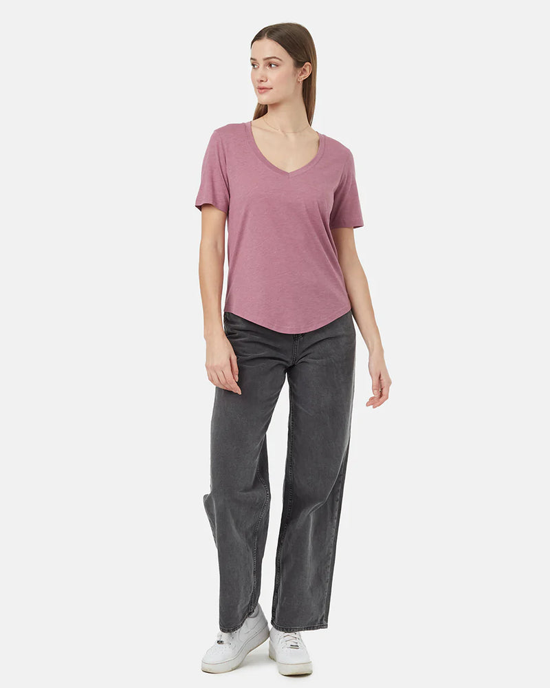 womens_V-Neck Short Sleeve T-Shirt