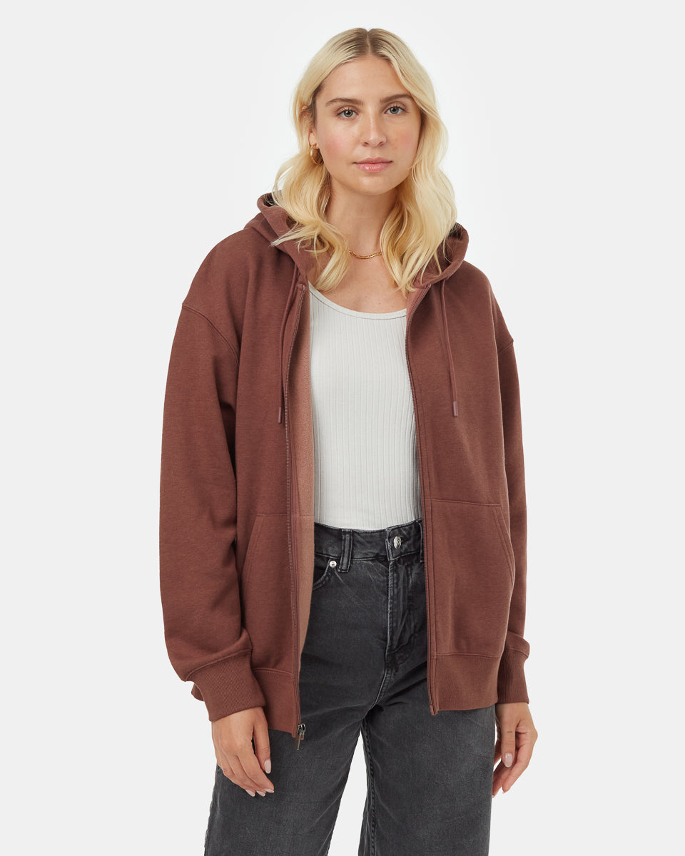 Womens Treefleece Oversized Zip Hoodie | Organic Cotton